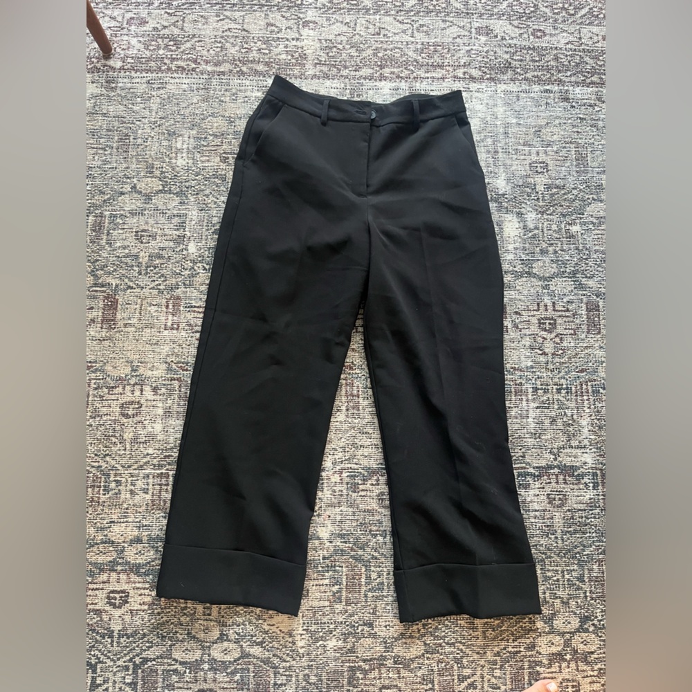 Black Wide-Leg Pants